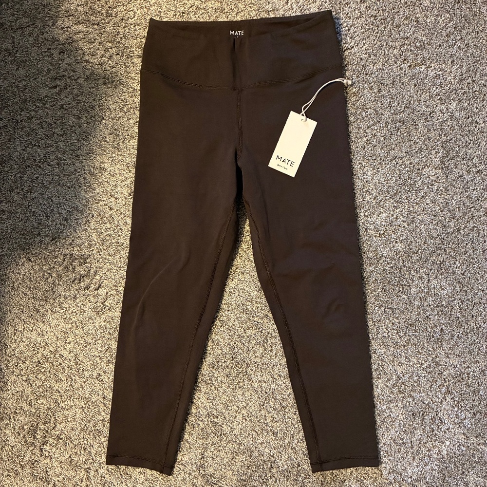 MATE the Label 7/8 inch Brown Leggings